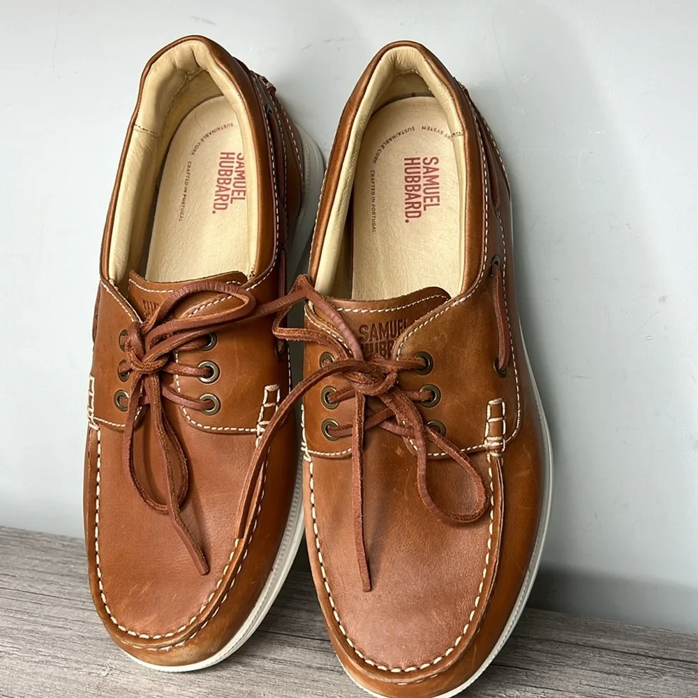 Men’s Samuel Hubbard Endeavor Moc Toe Boat Shoe 9.5 Men